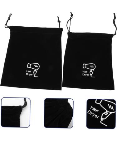 HAPINARY 10 Pcs Storage Bag Cotton Drawstring Bags Straightener Drawstring Bag Hair Dryer Velvet Black - Buy Online on SooperMarket.com