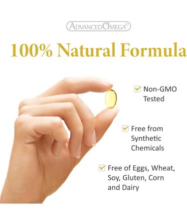 ADVANCED OMEGA Seal Oil 500mg (300 Softgels) Canadian Newfoundland Harp Seal Omega-3 Supplement Non-GMO Gluten-free Soy-free and Dairy-free Made in Canada - Buy Online on SooperMarket.com