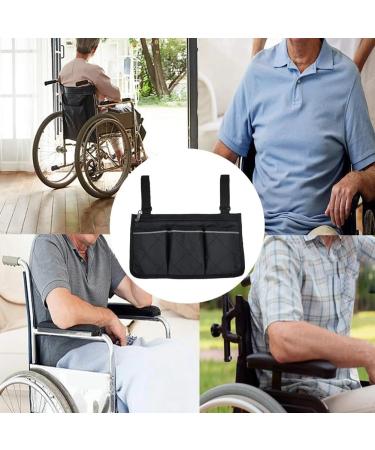yuoseg Wheelchair Armrest Side Storage Bag Suitable for Most Walking Wheels and Mobile Equipment - Buy Online on SooperMarket.com