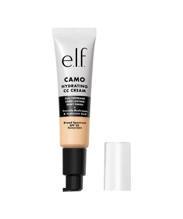 e.l.f. Hydrating Camo CC Cream SPF 30 Color Correcting Full Coverage Foundation For A Dewy Finish Vegan & Cruelty-Free Fair 125 C