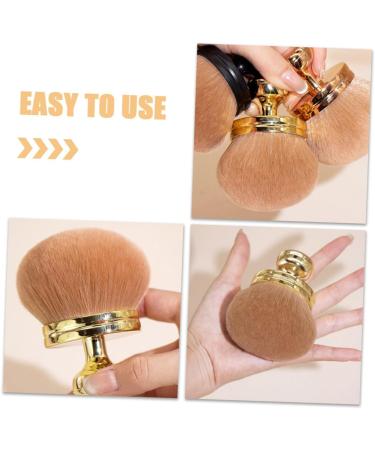 HAPINARY Fluffy and Soft Makeup Brush Blush Brush Setting Powder Brush Blush for Makeup Brush for Powder Foundation Travel Makeup Brushes Travel Powder Brush Travel Size Makeup Brushes 8.50X7.00X7.00CM Golden - Buy Online on SooperMarket.com