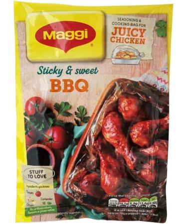Maggi Seasoning and Cooking Bag for Juicy Chicken 5 Bag Set 1x Mexican 1x Sweet Chilli 1x Garlic 1x BBQ and 1x Butter Chicken - Buy Online on SooperMarket.com