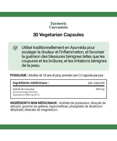 Nature's Bounty Ultra Strength Vegetarian Turmeric 9000mg Herbal Health Supplement Anti-inflammatory to Help Relieve Joint Pain 30 Capsules - Buy Online on SooperMarket.com