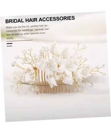 Mikinona Bridal Hair Comb Bridal Headpieces Bridal Hair Accessories Wedding Headpiece Hair Accessories for Women Wedding Hair Comb Flower Hair Accessories Headpiece for Women Comb Headpiece - Buy Online on SooperMarket.com