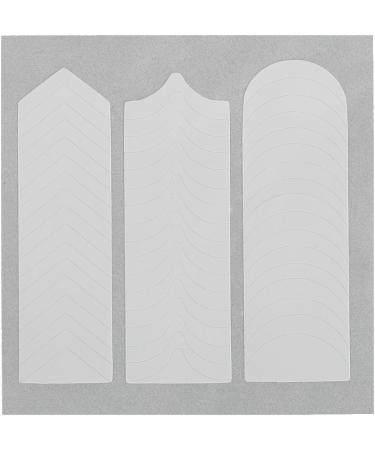 10Pcs Nail Art Designs French Chevron & Teardrop Nail Tip Guides Stickers - Buy Online on SooperMarket.com