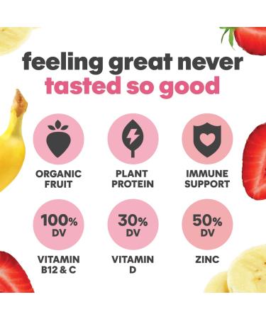 Noka Superfood Fruit Smoothie - Strawberry Banana 4.22 Oz (Pack of 12) - Buy Online on SooperMarket.com