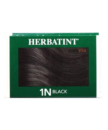 Herbatint 1N Black Permanent Hair Color Gel - 4.56 fl oz | Natural & Gentle Formula - Buy Online on SooperMarket.com
