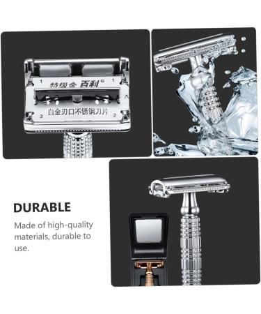 JECOMPRIS 2ST Manual Razor - Double-Speed Chrome-Plated Double-Sided Shaver for Men | Durable Alloy Design 2-Pack - Buy Online on SooperMarket.com