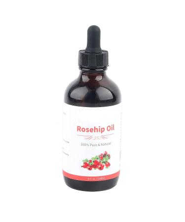 Rosehip Oil 118 ml - Natural Anti-Aging Moisturizing Massage & Spa Essential Oil for Aromatherapy - Buy Online on SooperMarket.com