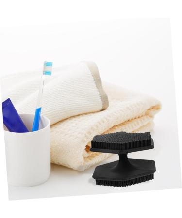 DRESSOOS Face Brush Facial Cleansing Brush Exfoliator Face Cleansing Brush Exfoliator Face Exfoliator Facial Wash Brush Silicone Face Cleansing Brush Double Sided Scrubber Silica Gel 6.50X6.50X4.00CM Black - Buy Online on SooperMarket.com