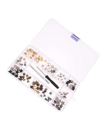 STOBOK 1 Box Five-Pointed Star Rivet Nail Accessories DIY Rivet Studs Leather Crafts Repair Rivet Apparel