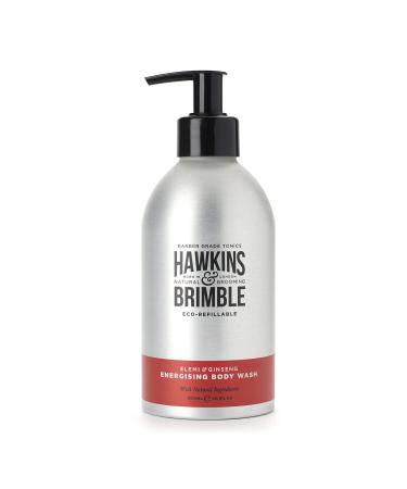 Hawkins & Brimble Bodywash Eco-Refillable Bottle - 10.1 Fl oz (300ml) For Men Hydrating Naturally Fragranced - Bottle for Life Eco Friendly Body Wash Eco Refill