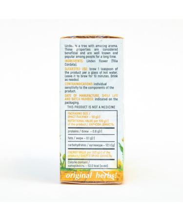 LINDEN TILIA CORDATA | Original Herbs Herbal Tea Wild Crafted Herbs Tea 50g - Buy Online on SooperMarket.com