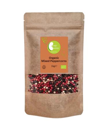Organic Mixed Peppercorns - Certified Organic - by Busy Beans Organic (1kg)