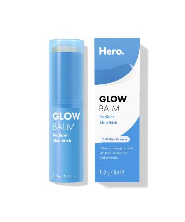 Hero Cosmetics Glow Balm Radiant Skin Stick Instantly Gives Skin a Glowy Finish for Dewy and Radiant Looking Skin Suitable for Acne-Prone Skin Won t Clog Pores (0.4 oz)