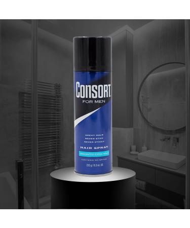 Consort Extra Hold Mens Hair Spray Unscented 11 oz - Strong Hold Aerosol - Buy Online on SooperMarket.com