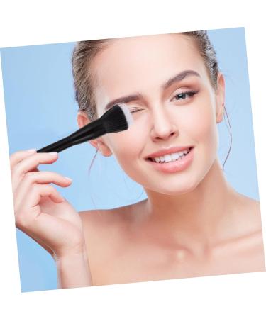 Healeved 2 Pcs Highlight Brush Makeup Brush Creme Blush Double-fiber Makeup Brush Artificial Fiber - Buy Online on SooperMarket.com