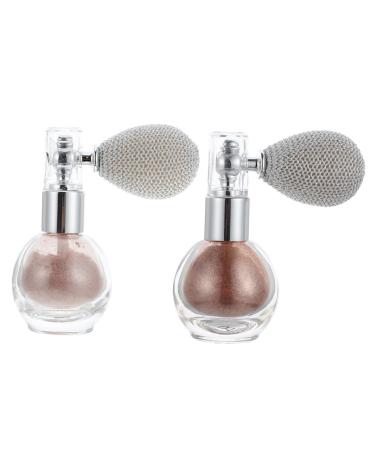 PLAFOPE Glitter Powder Spray 2pcs Spray Glitter Highlighters Sparkle Makeup Powder Body Highlighter Sprayer Hair Loose Powder