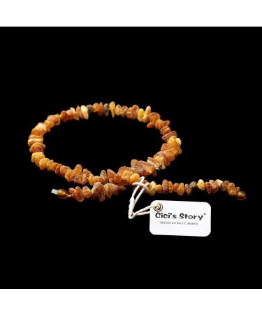 Premium Baltic Amber Collar for Dogs & Cats - 44cm | Certified Raw Amber for Ultimate Pet Wellness - Buy Online on SooperMarket.com