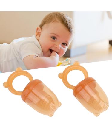 Leak-Proof Silicone Baby Fruit Feeder Pacifier - 2 PCS Easy Grip for Toddlers | International Shipping - Buy Online on SooperMarket.com
