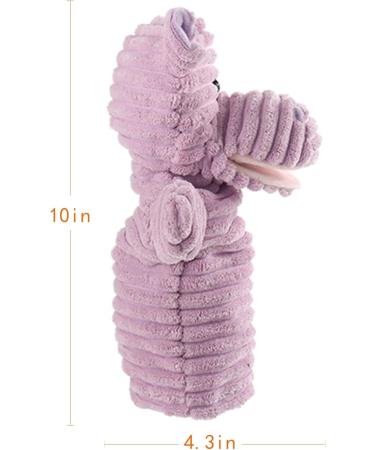Apricot Lamb Soft Purple Hippo Hand Puppet | Movable Mouth for Storytelling & Teaching | Preschool Size 10 - Buy Online on SooperMarket.com