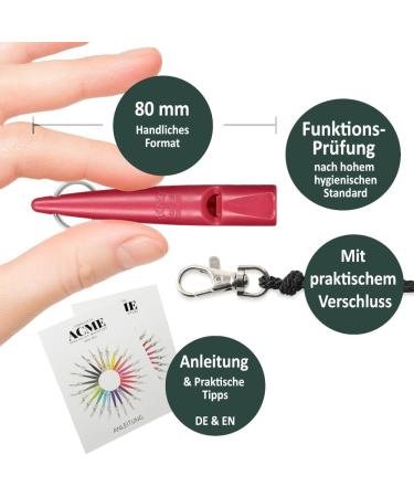 Acme Dog Whistle No.211.5 - Original from England | Loud & Effective for Dog Training | Free Instructions Included - Fuchsia - Buy Online on SooperMarket.com