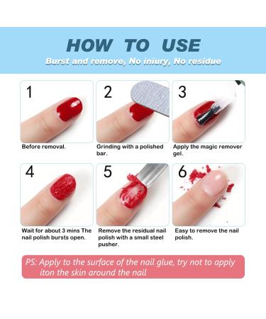 Quick Gel Nail Polish Remover Set | Shape N Buff & Cuticle Pusher | Effortless 2-5 Min Removal | Colorful Nail Care Essentials - Buy Online on SooperMarket.com
