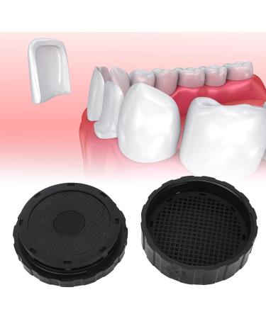 Portable Round Press Box - Reusable Prosthesis Veneer Storage with Replacement Pad | Night-Mouth Conservation Solution - Buy Online on SooperMarket.com