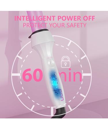 DAN Technology 1-Inch Curling Wand - Adjustable Temperature Tourmaline Ceramic Dual Voltage & 60 min Auto Shut Off for Natural Curls & Long-lasting Hairstyles - Buy Online on SooperMarket.com