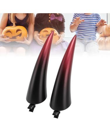 Halloween Horns Devil Horn Clips - Horns Hairpin Lightweight Safe Lifelike Horns Hair Clips for Halloween Party Cosplay Makeup Theme (Red) - Buy Online on SooperMarket.com