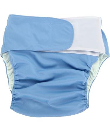 Adult Cloth Diaper Reusable Adjustable Nappy - 4 Colors - Large Size for Men, Women, and Old - Blue 305 Blue - Buy Online on SooperMarket.com