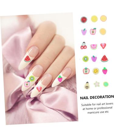 Beavorty 24 Boxes Fruit Slice DIY Manicure Space Beads Nail Art 3d Fruit Slices Fruit Nail Art Slices Earring Making Charms Stuffing 3d Nail Stickers Fruit Nail Slices Set Polymer Clay - Buy Online on SooperMarket.com