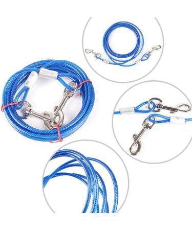 Bahob 30ft (9m) Dog Tie Out Cable and Stake Out for Outdoor Yard and Camping Small to Large Dogs Ground Field Spike Stake (30 ft Cable + Stake) - Buy Online on SooperMarket.com
