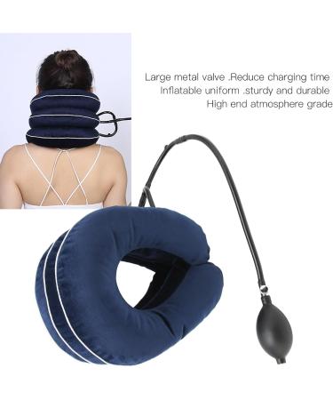 Buy Adjustable Inflatable Neck Traction Device - Effective 3-Layer Support Pillow for Pain Relief - Buy Online on SooperMarket.com