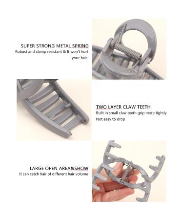 WACHLL 3 Inch Hair Claw Clips for Women - Set of 9 Nonslip Medium Large Clips for Thin Hair - Cross-Shaped Bobby Pins - Buy Online on SooperMarket.com