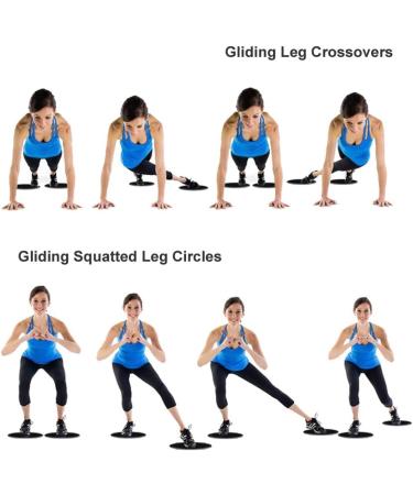 Core Sliders for Full Body Exercise | Double-Sided Gliding Discs for Carpet & Parquet | Effective Core Training & Home Workouts - Buy Online on SooperMarket.com