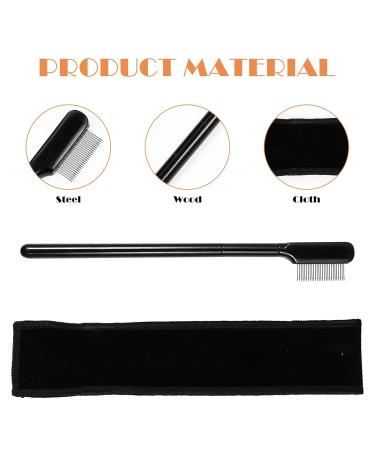 Didiseaon 8 Sets Eyelash Comb & Brow Brush - Eyelash Wands Mascara & Eyebrow Trimming Tool with Stylish Bag | Perfect for Makeup Lovers - Buy Online on SooperMarket.com
