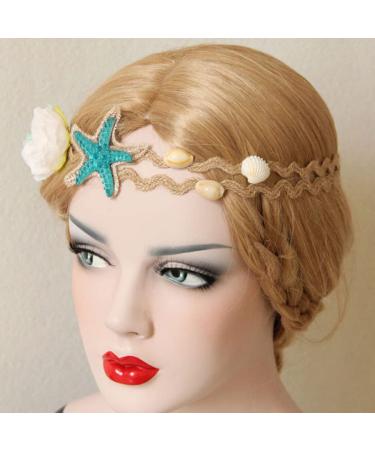 KALLORY Seashell Headband Set - Boho Ocean Hair Accessories for Girls - Buy Online on SooperMarket.com