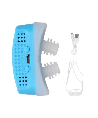 TREETDOBV Anti Snoring Devices Automatic Snore Stopper Stop Snoring Suitable for Men and Women Electric Anti Snoring Devices Nasal Dilator Nose Vents Plugs Blue (Blue)