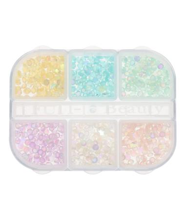 FOMIYES 1 Box Nail Art Accessories Nail Gems Nail Decor Mermaid Nail Sequins Nails Decoration Mermaid Nails Rhinestones Nail Art Decoration Nail Bubble Resin Mermaid Beads Flat