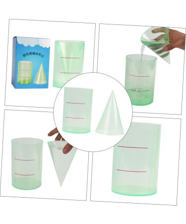 Healeved 2 STK Cylinder Cone Educational Model - Math Teaching Device & Demonstrator Toy | Perfect for Geometry Learning - Buy Online on SooperMarket.com