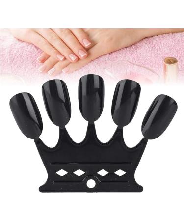 4 Colors Nail Color Card - 50 pcs Nail Art Practice Tips for Manicure Polish Gel Display Tool (2# Black) - Buy Online on SooperMarket.com