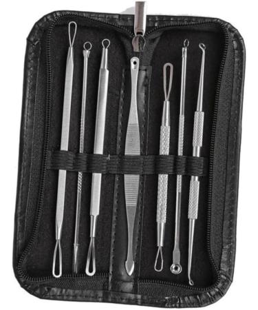 WOONEKY 14 Pcs Blackhead Extractor Blackhead Removal Tool Extractor Tools Comedone Extractor Silver - Buy Online on SooperMarket.com