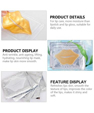 EXCEART Collagen Lip Pads - Moisturizing Lip Plumper Balm for Anti-Wrinkle & Anti-Aging (20pcs) - Buy Online on SooperMarket.com
