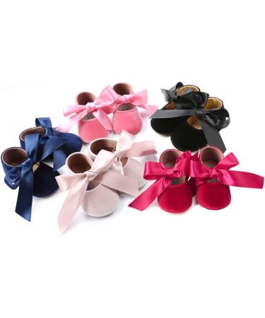 RVROVIC Baby Girl Moccasins | Infant Princess Sparkly Shoes 6-12 Months | Soft Sole Prewalker Toddler Girls Shoes (Black) - Buy Online on SooperMarket.com