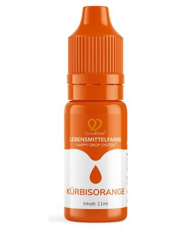 Goodbake food coloring orange (11 ml) - intensive food coloring - highly concentrated color - for coloring cakes fondant butter cream drinks mucus and much more.100% vegan