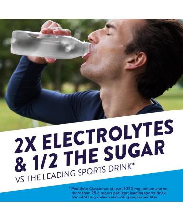 Pedialyte Electrolyte Solution 1L Unflavored Hydration Drink - 33.8 Fl Oz (Pack of 1) - Buy Online on SooperMarket.com