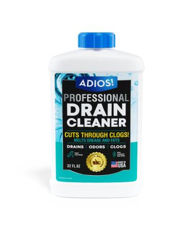 Enzyme Drain Cleaner for Kitchen Sinks Stops Odors and Smells and 100% Septic Safe - 32oz