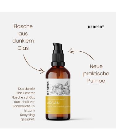 100% Pure Argan Oil & Body Cream - Cold Pressed Vitamin E Rich Hair Treatment & Anti-Aging Serum - 100ml - Buy Online on SooperMarket.com