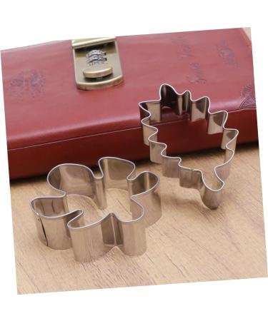 IMIKEYA 6 Pcs 430 Fondant Mold DIY Cake Mold DIY Baking Molds Dessert Molds Stainless Steel Molds Cookie Fruit medium Silver - Buy Online on SooperMarket.com